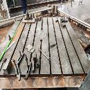 刚刚买下纽威PM130H数控镗床工作台2X2米三轴行程3X2X1.